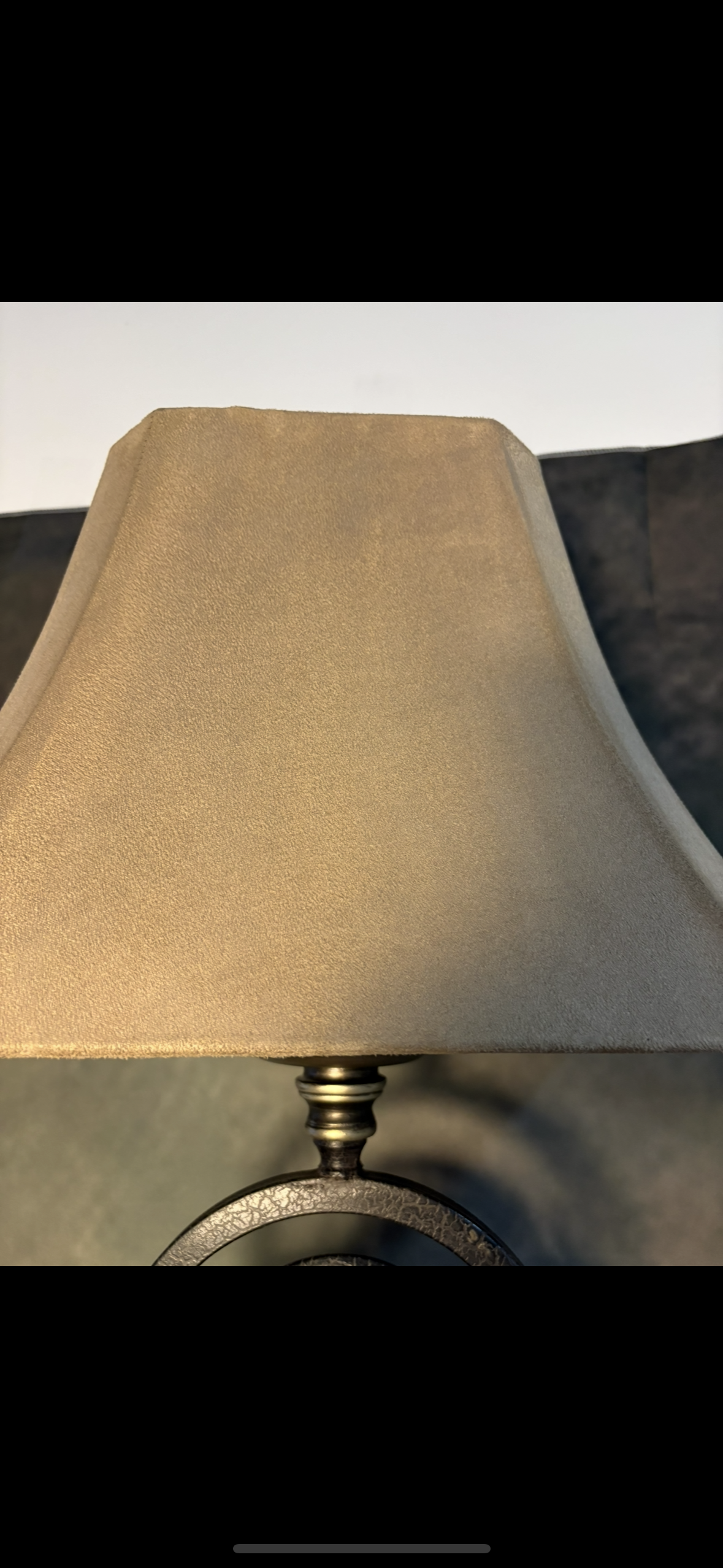 Vintage Armillary Globe Table Lamp with Beige Shade